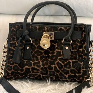 Preloved Michael Kors leopard handbag